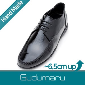 2.5cm~6.5cm 키높이 조절가능 천연면피소가죽 맞춤수제화 MARU-4072(BK-1)