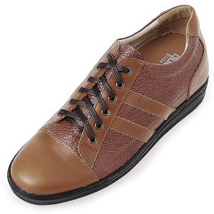 3cm~7cm 키높이 조절가능 천연면피소가죽 맞춤수제화 MARU-7120(BR)