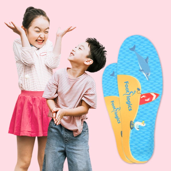 이브이메드텍 풋로직스 어린이 키즈깔창 평발 교정 안짱다리 아치서포트 기능성 인솔