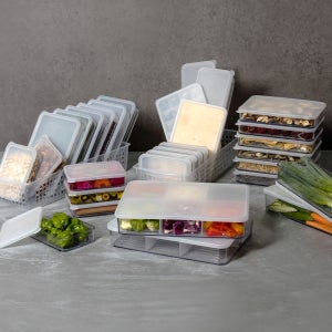 실리쿡 냉장고 정리용기 납작이1+1세트