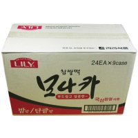 리리식품 리리 찹쌀떡 모나카 밤맛 단팥맛 840g(35g 24개) 9개