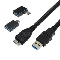 [호환] USB 3.0 Micro B 3.1 C타입 외장하드케이블 연결선 WD 삼성 LG 도시바 호환 OTG 젠더 연장선