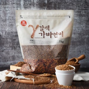 두보식품 갈색가바 현미 3kg (국산)