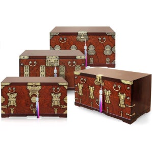 문갑반닫이 제기보관함(88센티) (고급노리개+붕어자물통) 제기함