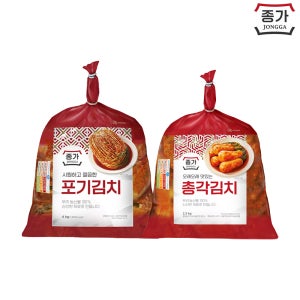 종가 포기김치 4kg 1개 + 총각김치 2.3kg 1개