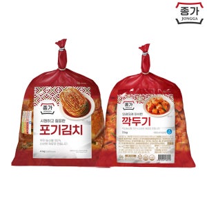 종가 포기김치 4kg + 깍두기 3kg