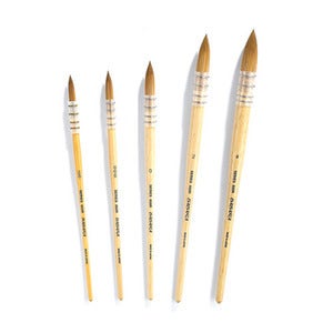 바바라 650R 수채화/아크릴 겸용붓 낱자루 (10/0호~4호) (옵션선택)