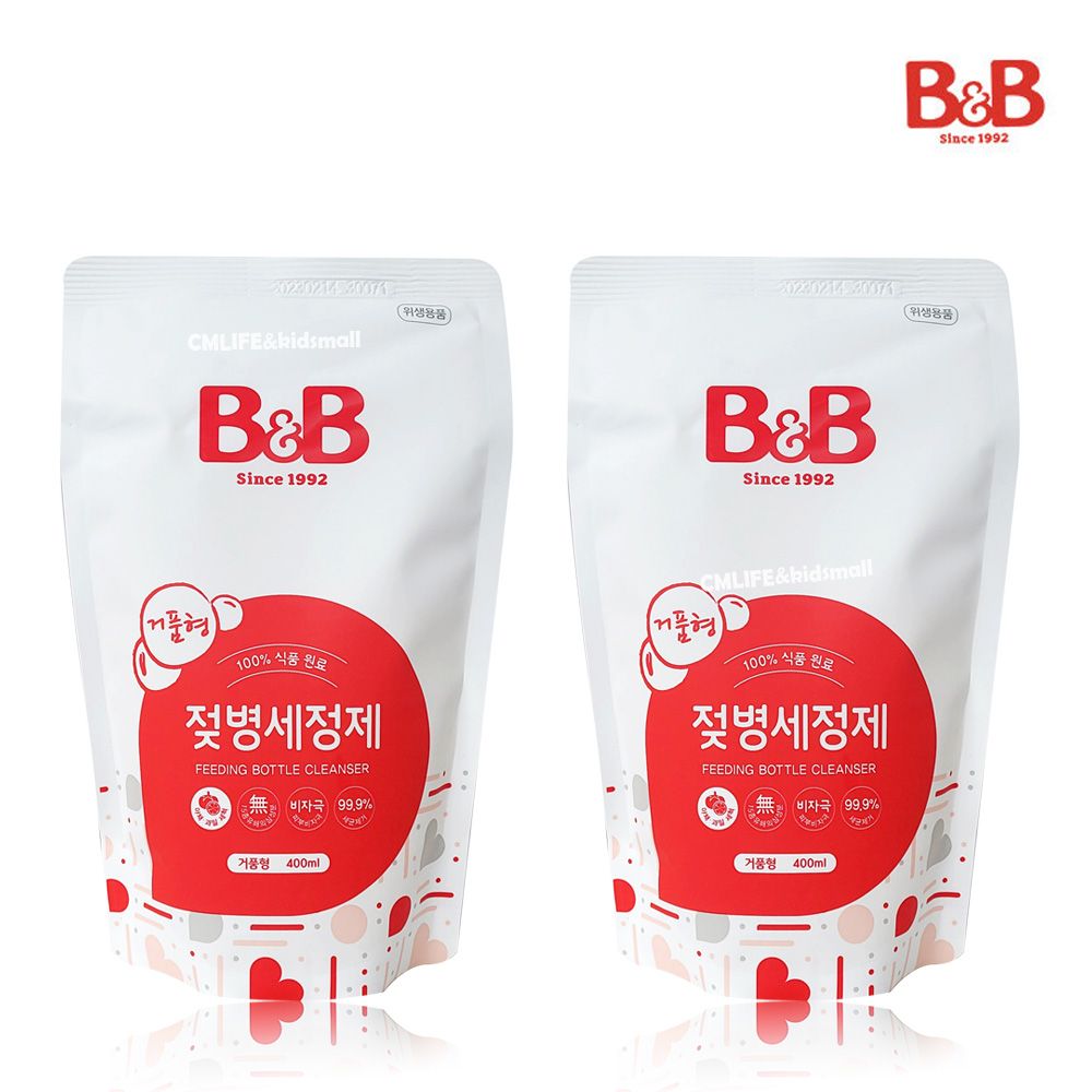 비앤비 주방세제 1000ml 용기형 3입 (유아/아기/식기세정제) + 800ml 세제 1입