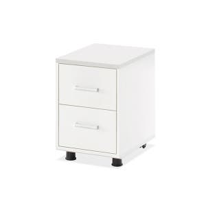 이동 서랍장 사무실 이동식 보관함 수납장 책상서랍 2단 화이트