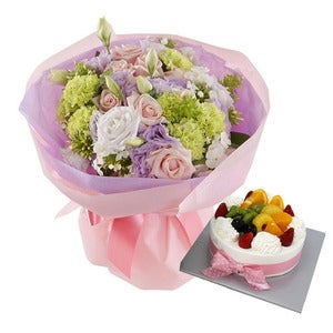 [전국당일배달]케익+큐티핑크 꽃다발 빠리바게뜨,뚜레쥬르,뚜레주르,꽃배달,케이크,전국배송,성년의날,카네이션,생일축하,프로포즈,결혼기념일,선물,부산,대구,광주,인천,대전,울산,광주,배