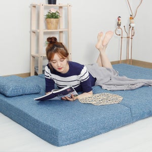 슬릭스 13cm 고밀도 메모리폼 3단 접이식 토퍼 매트리스 싱글