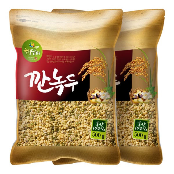 국산 깐녹두 1kg (500gx2봉)