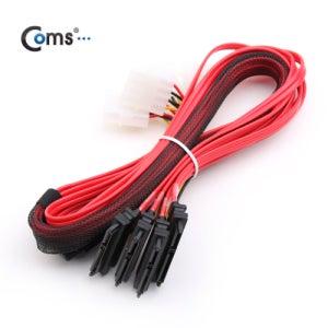 케이블마트 NC3538 SAS 변환 케이블 1m SFF-8087변환(Mini SAS/SATA) 전원커넥터 SAS 내장형 케이블