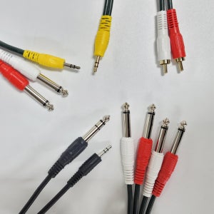 AUX케이블 오디오케이블 5.5파이 -3.5파이 케이블 1.5M