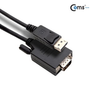 케이블마트 NCL548 디스플레이포트(M) to VGA(M) 케이블 1.8M 블랙 DP1.1호환 노트북 PC HDTV 모니터