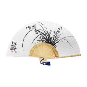 동남필방 길이30cm 고급접선 작품접선부채 난 서예용품