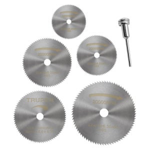 S툴맨 미니드릴용 절단날 TM-600 6PC/원형톱날 맨드릴 0.8T 프라모델 그라인더