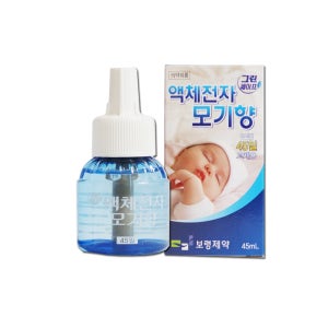 보령제약 그린세이프 액체 전자모기향 45ml (45일 교체용) x 1개 //훈증기/리퀴드액/모기향
