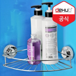 디허브 스텐 욕실선반 욕실코너 진열대 수납 정리용품 수납장 무타공 화장실 일자