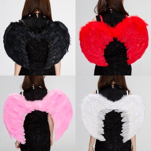 고급 깃털 천사 날개 대 천사날개 크리스마스 연극 축제