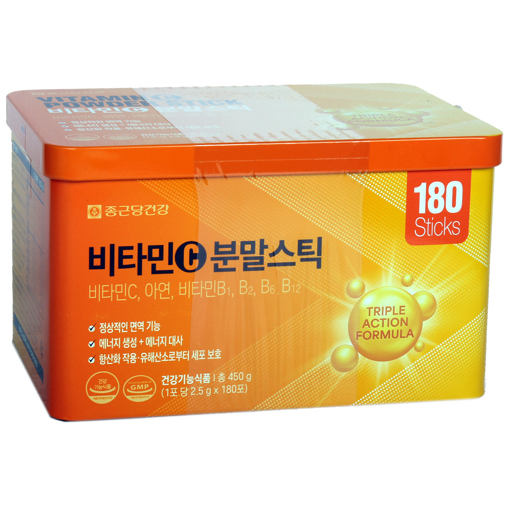 종근당 비타민C 분말스틱 2.5g x 180포 아연 코스트코