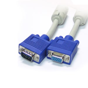 최고급 D-SUB RGB VGA 15핀 암 숫 연장 케이블 1.8M