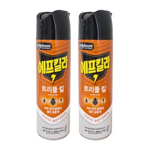 에프킬라 바퀴벌레 살충제 트리플킬500mlx2개 울트라 뿌리는 무향 바퀴약 빈대 좀벌레