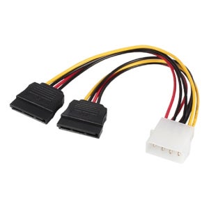 PC HDD 연결 SATA 2개 사타 IDE 데이터 전원 케이블 젠더