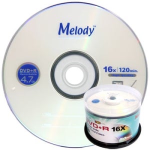 (정사장몰)멜로디 DVD+R 공DVD [4.7GB/16배속/케익통/50매]