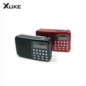 XUKE A500 +Micro SD 8GB 효도라디오/휴대용/FM라디오/스피커/탈착식배터리/microSD지원