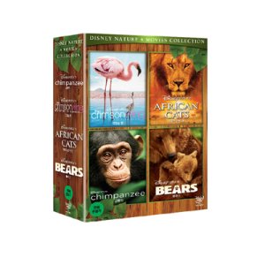 (DVD) 디즈니 네이처 박스세트 (4disc) (크링슨윙 + 아프리칸캣츠 + 침팬지 + 베어스)