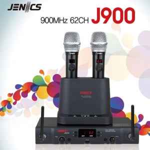 제닉스 J900 듀얼무선마이크 시스템 / 900MHz 자체충전식 62채널