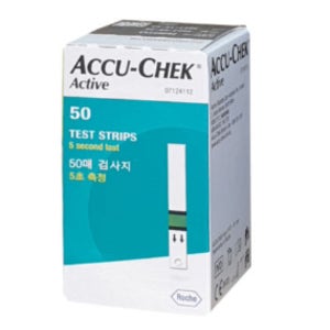 아큐첵 액티브 시험지 1Box - 50매 (액티브/글루코트렌드1,2 전용) 유효기간 26년 9월
