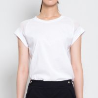 [유니지] Chiffon Sleeve Tshirts - White