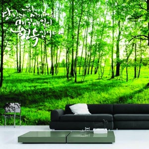 뮤럴벽지 디자인벽지 NW3080 싱그러운 그곳 1폭100cmx240cm A