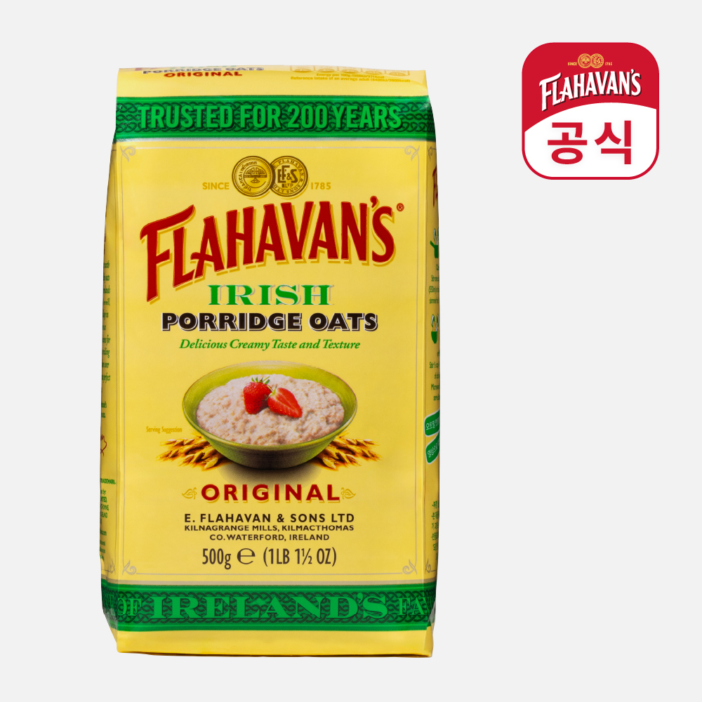 플라하반 포리지 오트밀 500g 성분 분석