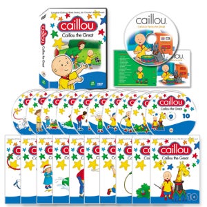 [DVD] 까이유 더 그레이트 21종세트 (DVD10종+교재10권+영어동요CD)