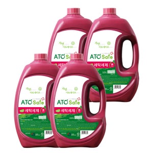 아토세이프 친환경 액체세제 대용량 2.5L 본품 4개