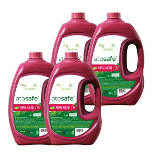 아토세이프 친환경 액체세제 대용량 2.5L 본품 4개