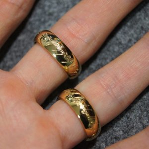 반지의제왕 절대반지 7mm 18K 금도금