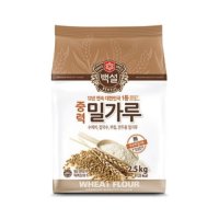 CJ제일제당 백설 중력 밀가루(수제비/칼국수/부침/만두용) 2.5kg