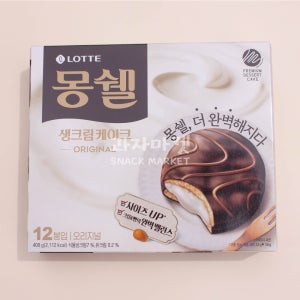 롯데 7000 몽쉘 크림 12P 408g