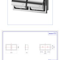 대림바스/DLA9045/휴지걸이/2단매립형/국산/시공,설치가능/당일발송