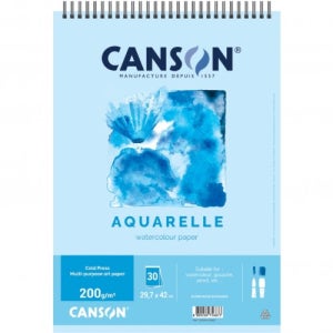 캔손 파인페이스 엠보싱 드로잉 스케치북 (상철스프링) 200g (30매입) A3 29.7x42cm - CA200-A3SKB