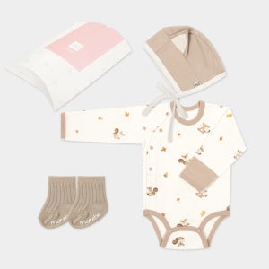 [메르베] 신생아옷 세트 (겨울 출산선물)