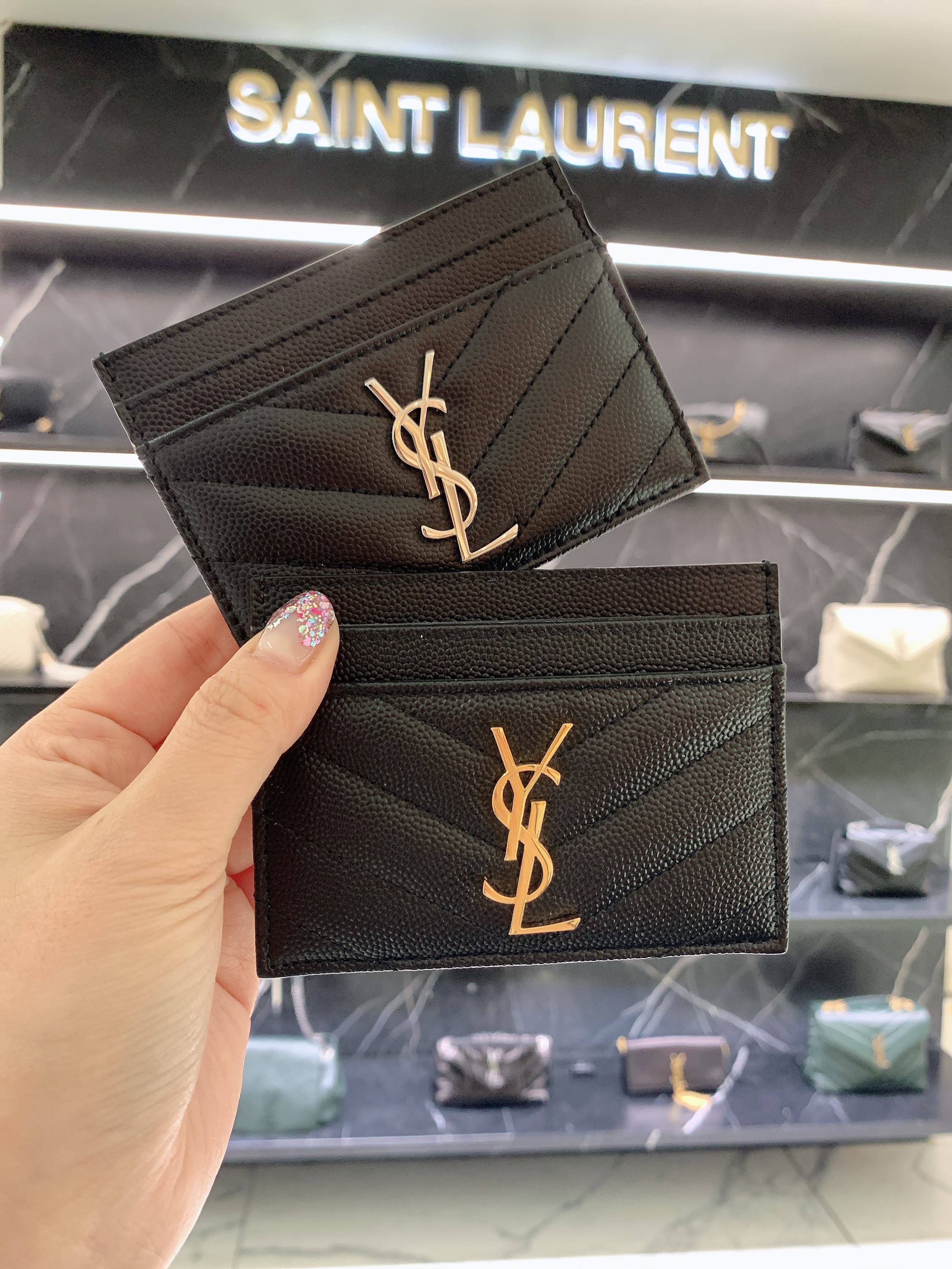 생 로랑 모노그램 카드 케이스