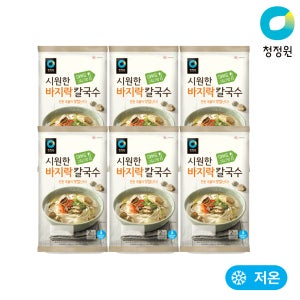 청정원 바지락 칼국수 366g, 6개