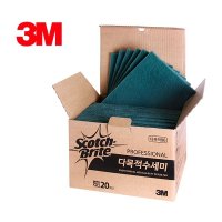 3M 스카치 브라이트 다목적 96 수세미 20매 1box