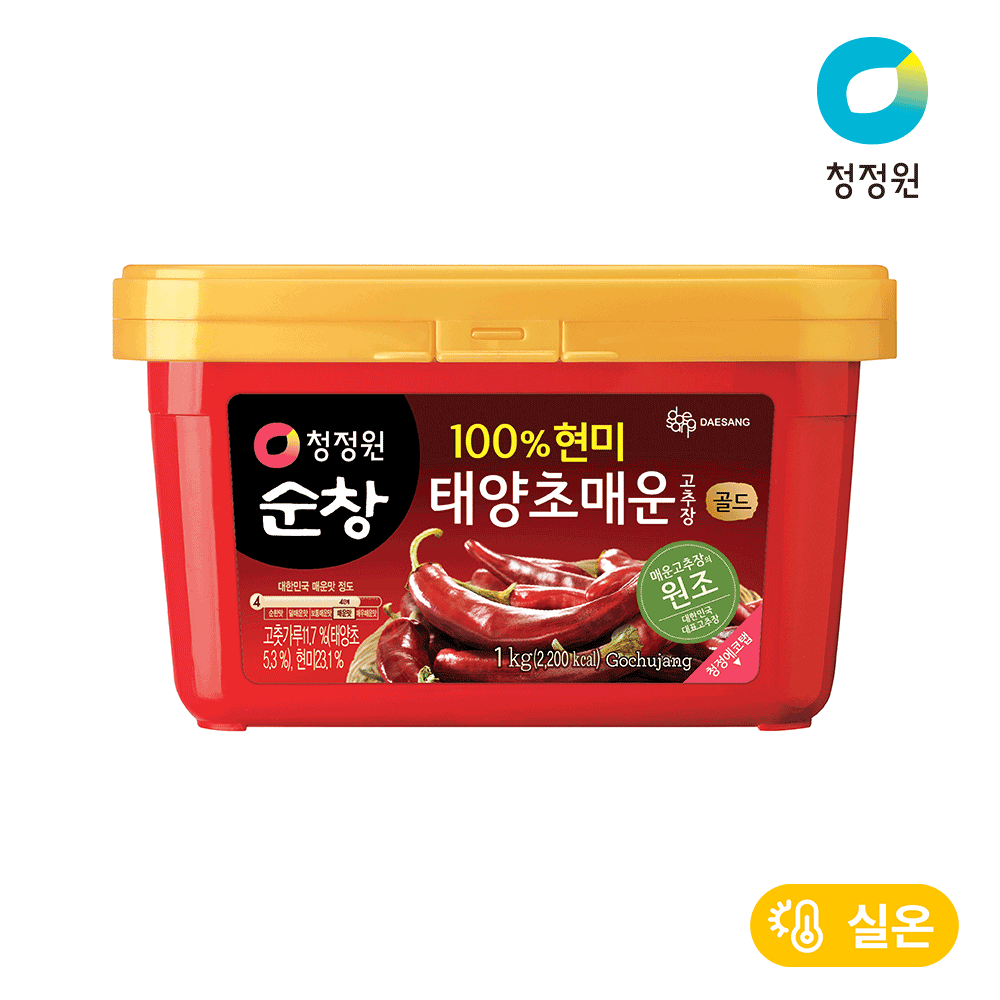청정원 순창 현미 태양초 매운고추장 1kg, 1개