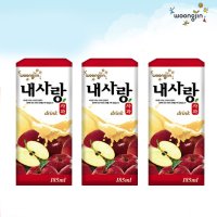 과즙음료 웅진식품 내사랑 사과 주스 185ml x 48팩